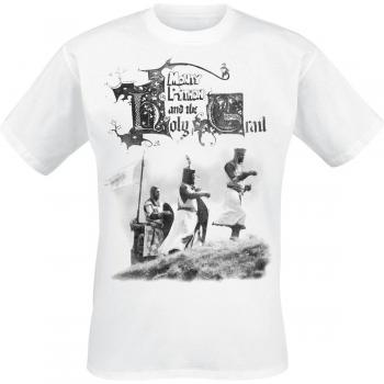 T‑shirt Monty Python : Chevaliers du Graal, blanc, homme – coupe standard S‑3XL