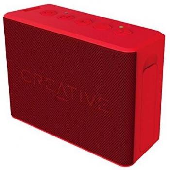 MUVO 2C Red Mini Wireless Speaker with Built‑In MP3 Playback and Water Resistance