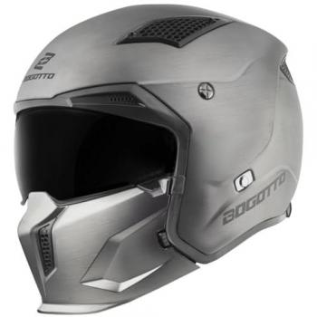 Casco L Bogotto Radic Scratch 22.06 ECE Argento