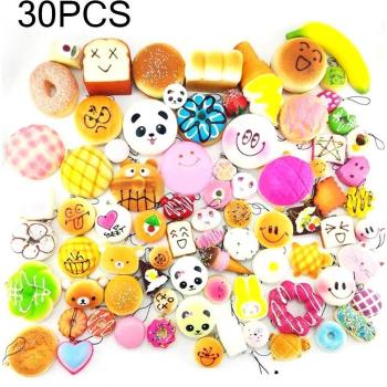 Mini Squishies Kawaii, nourriture lente à lever, jouets anti-pression, pain et gâteau, 10 pièces