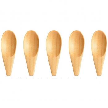 5Pcs Kids Wooden Coffee Spoons