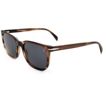 Occhiali da Sole DB 1076/S KVI/IR per Uomo – Marrone con Strisce e Dettaglio Grigio