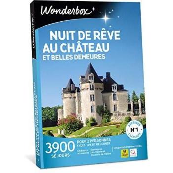 Wonderbox z coffret cadeau nuit de reve au chateau et belles demeures