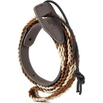 D'Addario Mandoline Sangle tressée 10MB00 – 2,5 cm – Marron/Crème