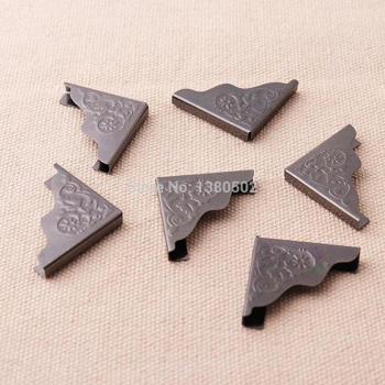 Coins d'album en métal noir | 50 pièces/lot pour protection