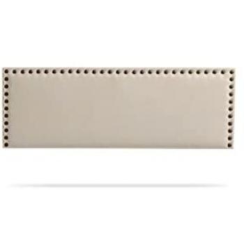Moonia Tête de lit en tissu doux Modena Aqualine 115x55x8 cm – Beige Toast
