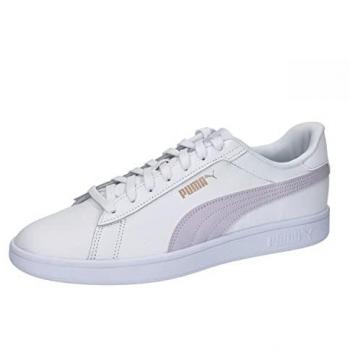 Zapatillas Sneakers Puma Smash 3.0 L para mujer en color blanco, lavanda y rosa, talla 35.5 EU