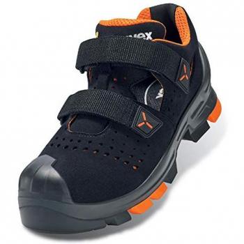 UVEX S1P SRC Sicherheitssandalen – 46, Weite 14, aus Mikrovelours und Xenova® Kunststoffkappe