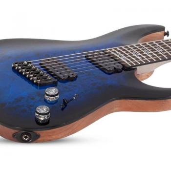 Schecter Omen Elite-7 Multiscale Sapphire Burst