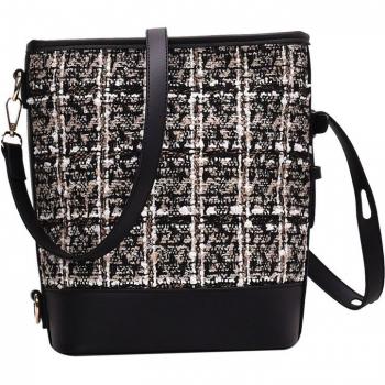 Lattice Fabric Tote Bag for Women