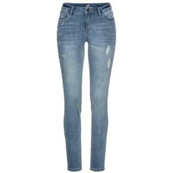 Arizona Skinny‑Fit Jeans Ultra‑Stretch – Mid Waist – Damen – Größe 34 – Blau (Blau verwendet) – 74 % Baumwolle /