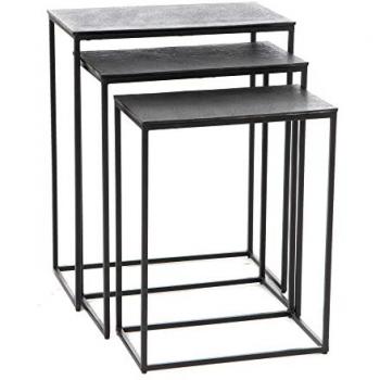 Triple Mini Console noire en aluminium foncé – Amadeus