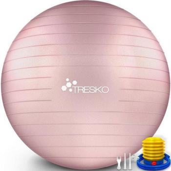 Ballon d'exercices Fitness TRESKO 55 cm Rose-Gold
