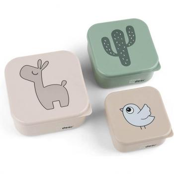 Done by Deer Set di 3 lunch box Lalee Sand Mix