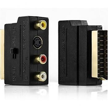 DeleyCON Scart zu 3x Cinch und S-Video Adapter
