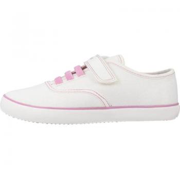 Tennis Bambino Geox J Gisli Colorazione Bianco e Rosa