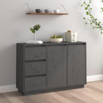 VidaXL 111x34x75 cm Grey Sideboard