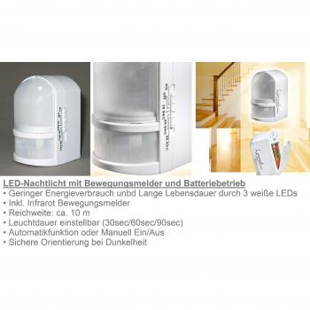 Trango Veilleuse LED avec piles AA TG11-039