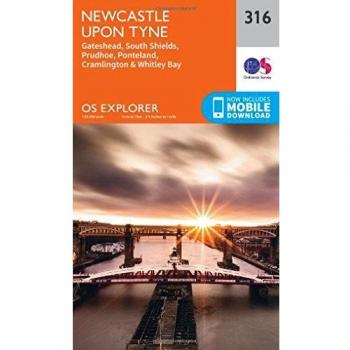 Ordnance Survey Map of Newcastle Upon Tyne