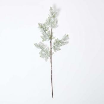 Artificial Winter Pine – 27cm, Glimmering White Stem