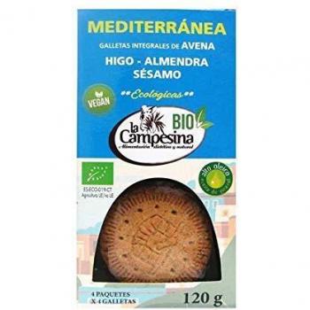 Galletas Mediterráneas de Avena con Higo, Almendra y Sésamo 120g