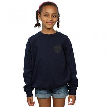 Black Panther Girls Sweatshirt Navy Blue 9-11 Years