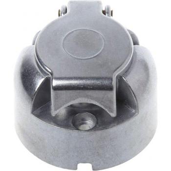 7 Pin 12N Electric Towbar Plug Socket for Trailers Chrome 23GC