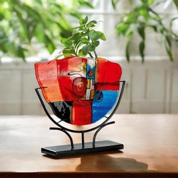 GILDE GLAS art Dekovase XL