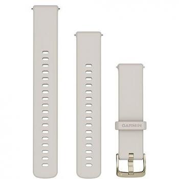 Garmin Armband Quick Release 18 mm, Silikon, Elfenbein, Soft Gold Loop