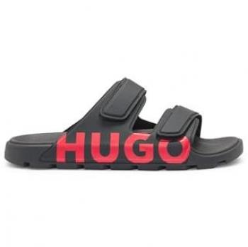 Ciabatte HUGO Evander Sand nero rosso