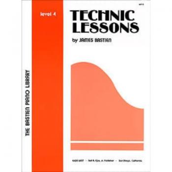 Neil A Kjos Bastien Piano Library Technic Lessons Level 4