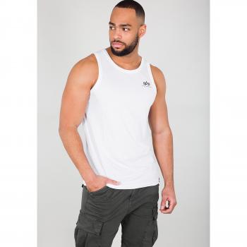 Maglietta Alpha Industries senza maniche logo sottile bianco S