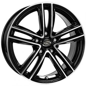 RC27 Alufelgen 8,0 J x 18 Zoll 5x108 ET45 Schwarz Glanz Vollpoliert