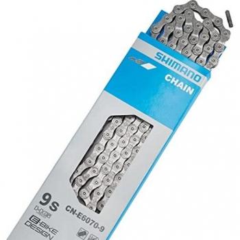 Shimano E-Bike Kette 9-Gang, 126 Glieder, grau