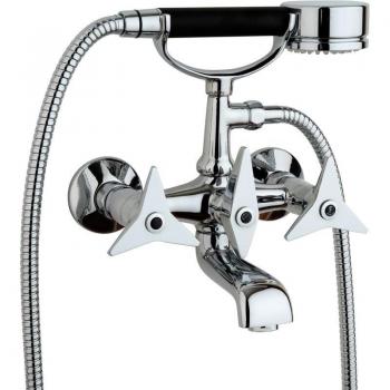 Handbrause und Badmischer Set in Chrom von Mamoli