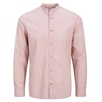 Summer Band Pink Nectar Camicia Lunga Misto Lino Coreano