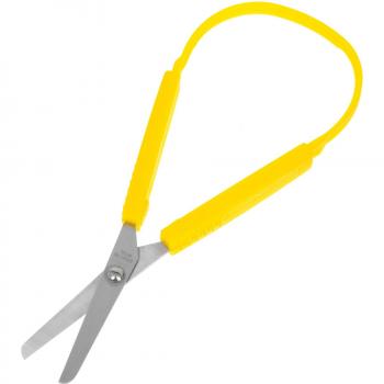 Edelstahl‑Schneidschere “Color Loop” – Mini‑Griff für Kunst‑DIY und Handarbeit