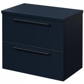 Napoli 390 Wall Mounted Vanity Unit with Gunmetal Grey Handles