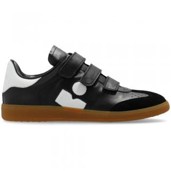 Isabel Marant Black Leather Beth Sneakers Women's Size 37