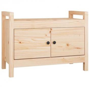 Banc banquette d’entrée 02_0010797 – Bois de pin massif, 80 × 40 × 60 cm
