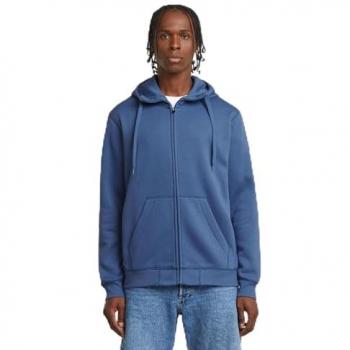 G‑Star Bluza Premium Core Azul (L) – Material Orgánico y Ecológico