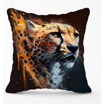Cheetah Face Outdoor Cushion