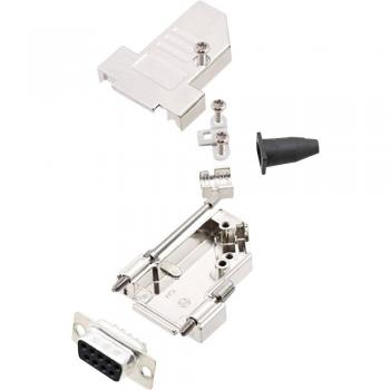 Encitech 9-Pin D-SUB Solder Cup Connector Set 45°