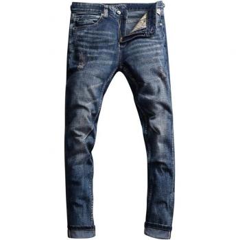 Jean classique homme bleu foncé