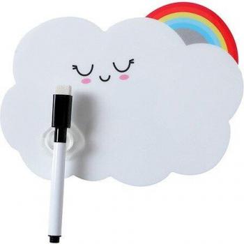 Cute Rainbow Bear Sticky Notes with Rewritable Message Board and Pen