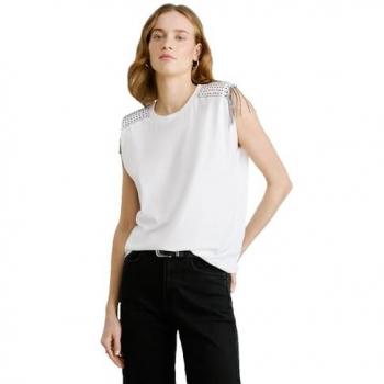 Camiseta Sostenible Vatiana Blanca de Pepe Jeans