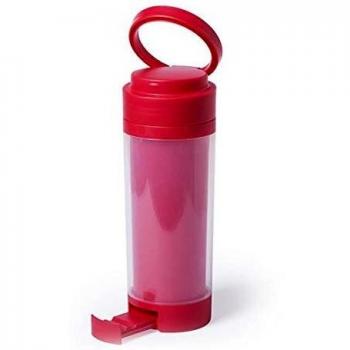 Bidón con Soporte para Móvil 390 ml Gris Unisex-Adult