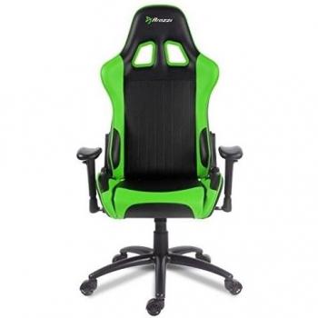 Silla Verona Negra y Verde con Soporte Metálico