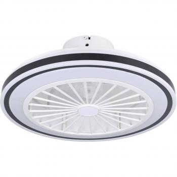 EGLO Ventilatore Almeria LED CCT, bianco/nero
