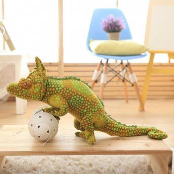 Peluche de Juguete 80 cm en Tres Tonos – Lagarto Camaleón